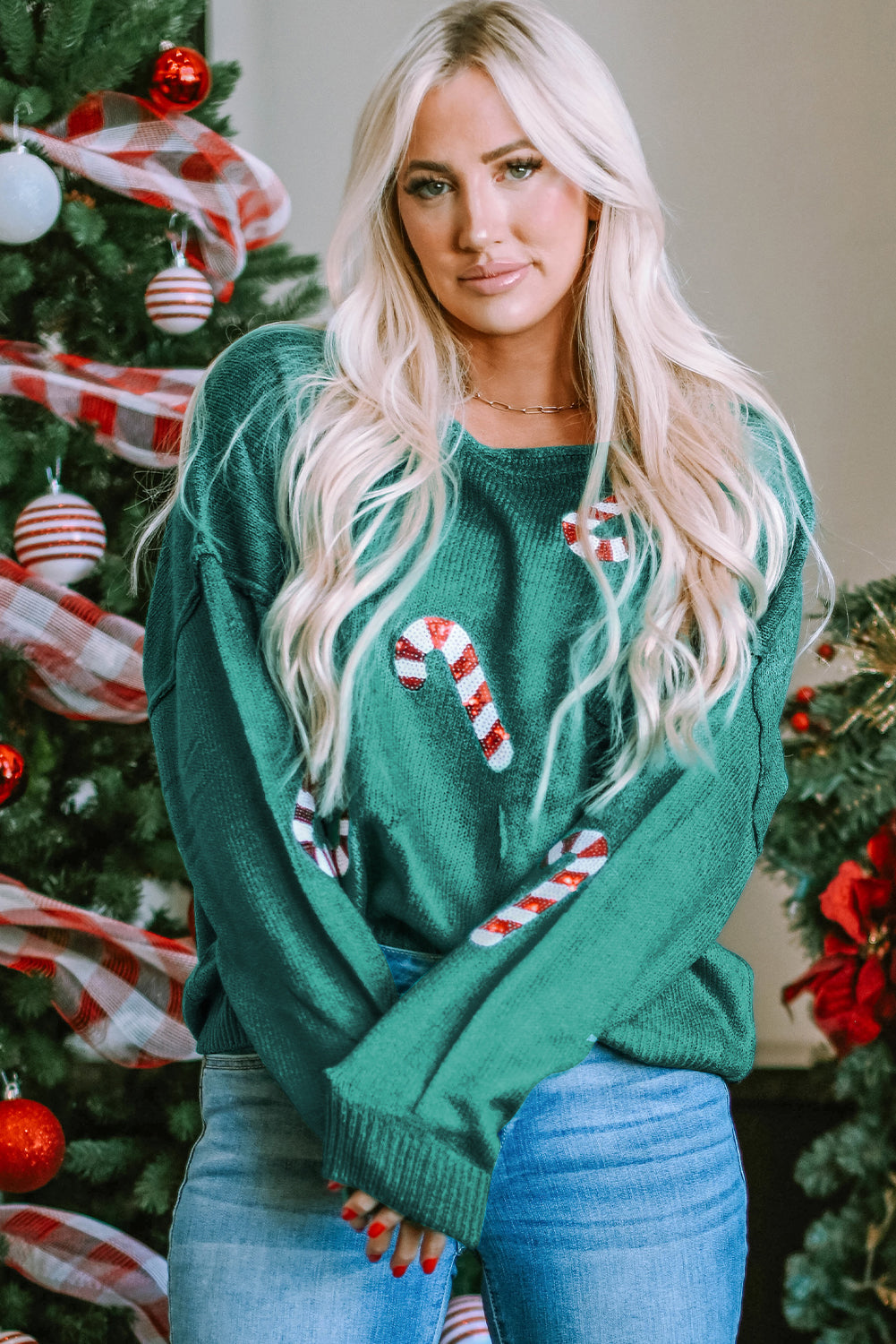 Candy Cane Sweater