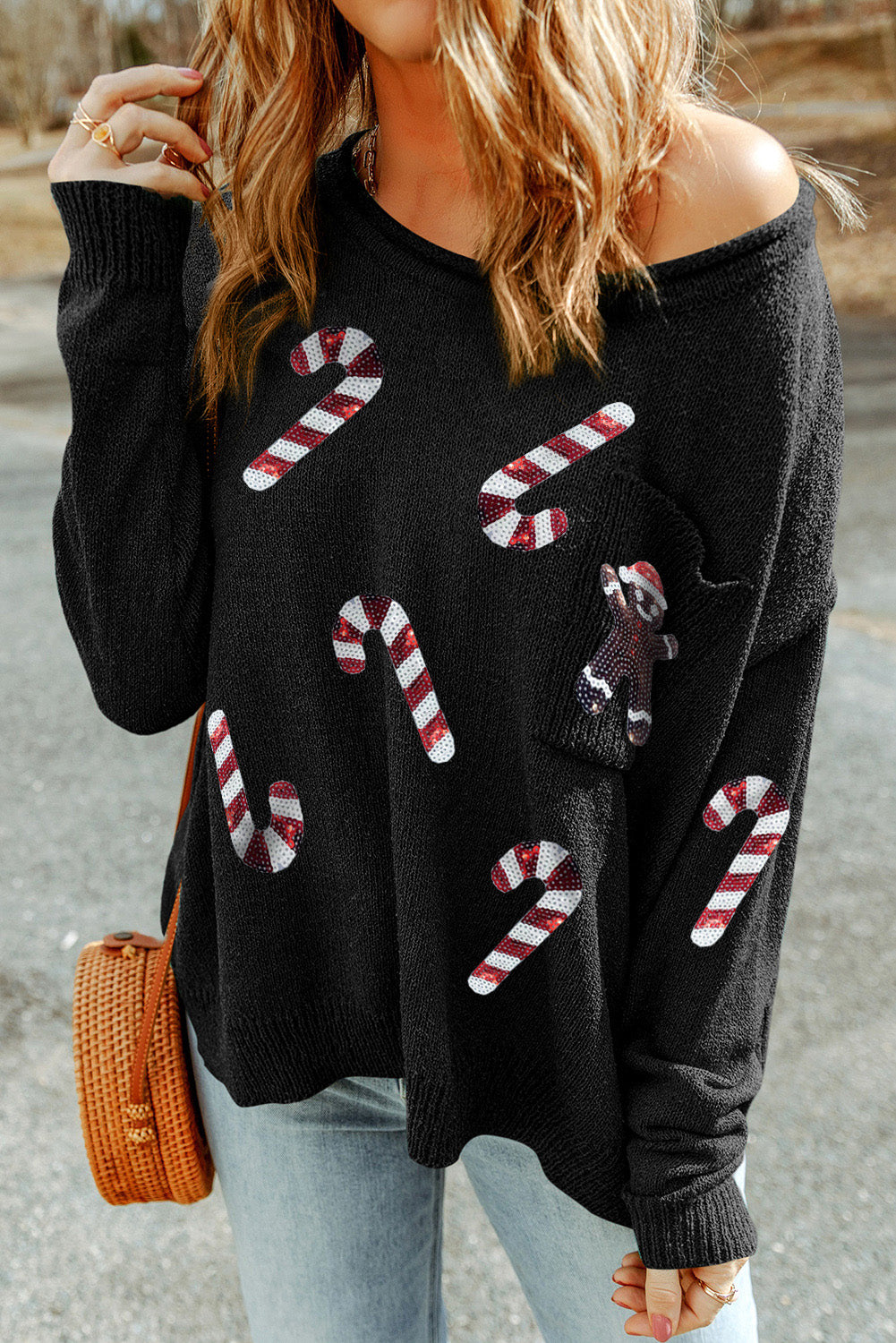 Candy Cane Sweater