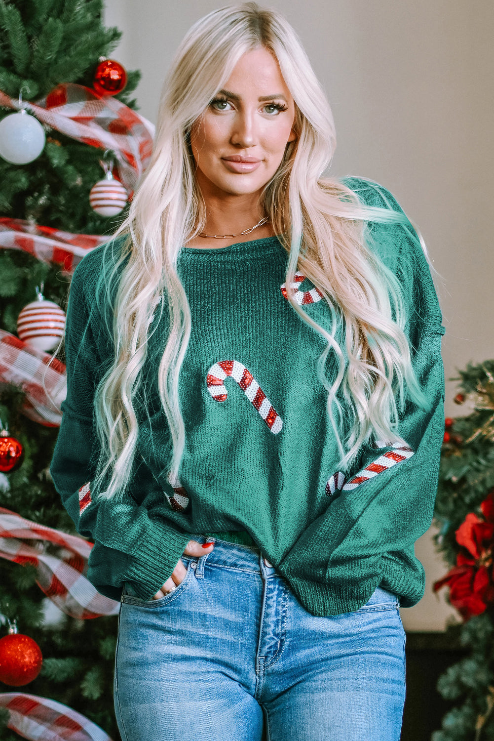 Candy Cane Sweater